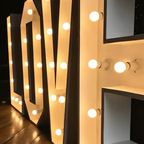 large led wedding light up letters